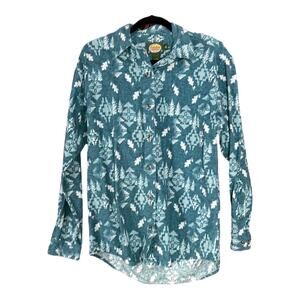 Cabela’s long sleeve cotton button down shirt size M southwest design